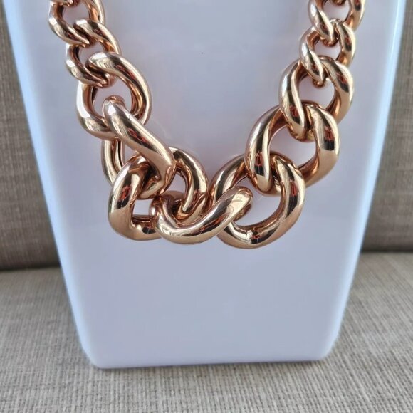 Fashion Necklace Chain Rose Gold Tone Fashion Jewelry Necklace Unbranded - Picture 6 of 10